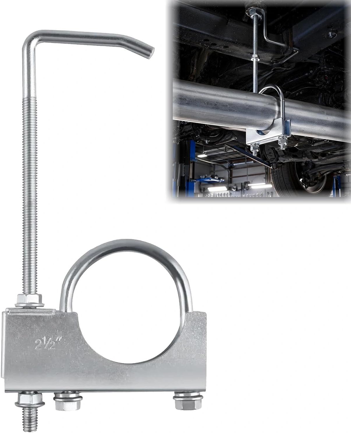 Universal Exhaust Hanger with Clamp