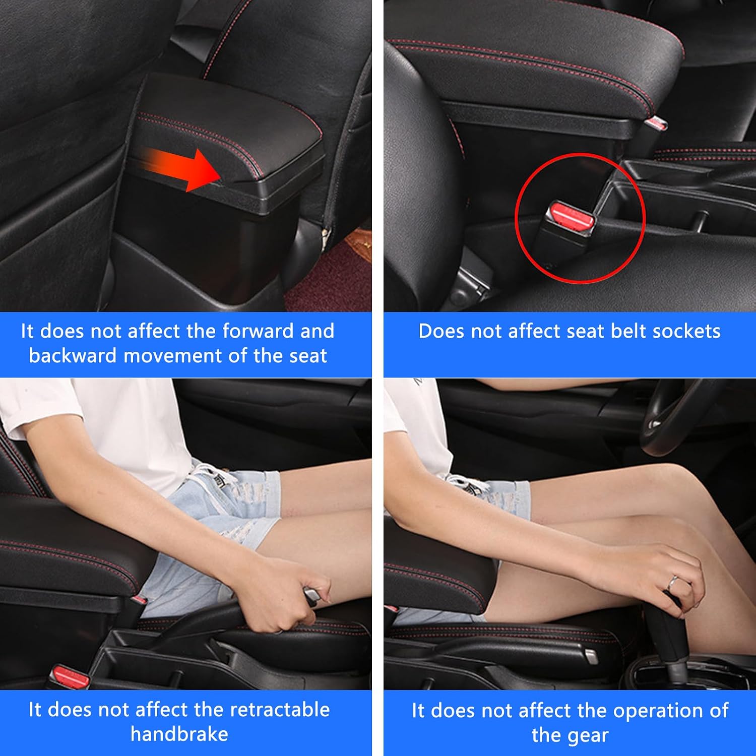 Car Centre Console Armrest Box with USB Charging - Image 6