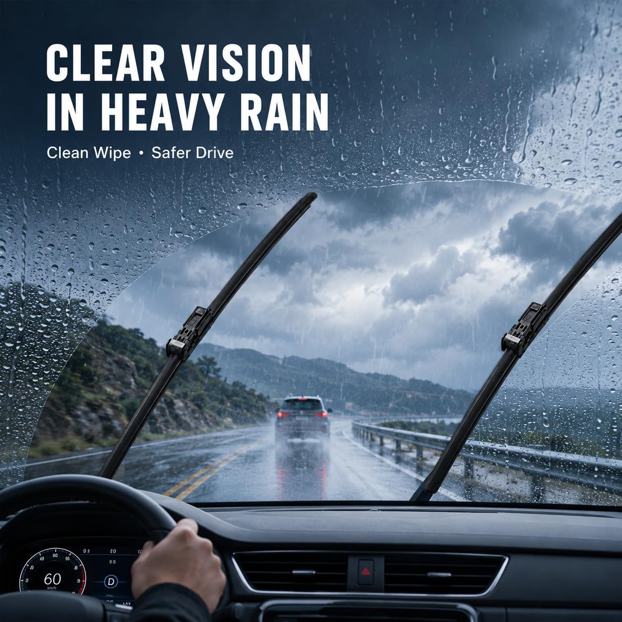 Front Windscreen Wiper Blades for Ford Fiesta Mk7 - Image 7