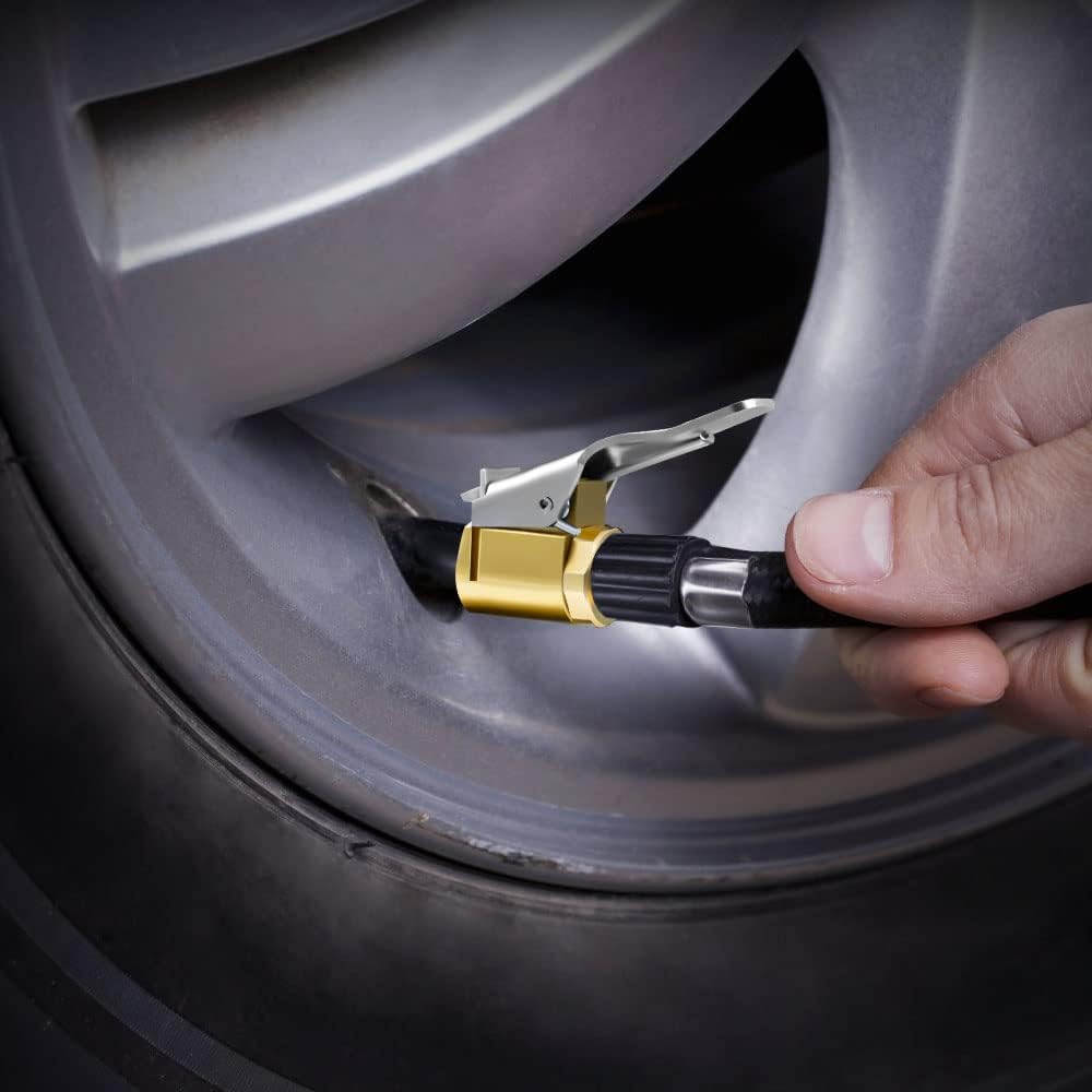 Brass Tyre Valve Air Pump Clip - Image 7