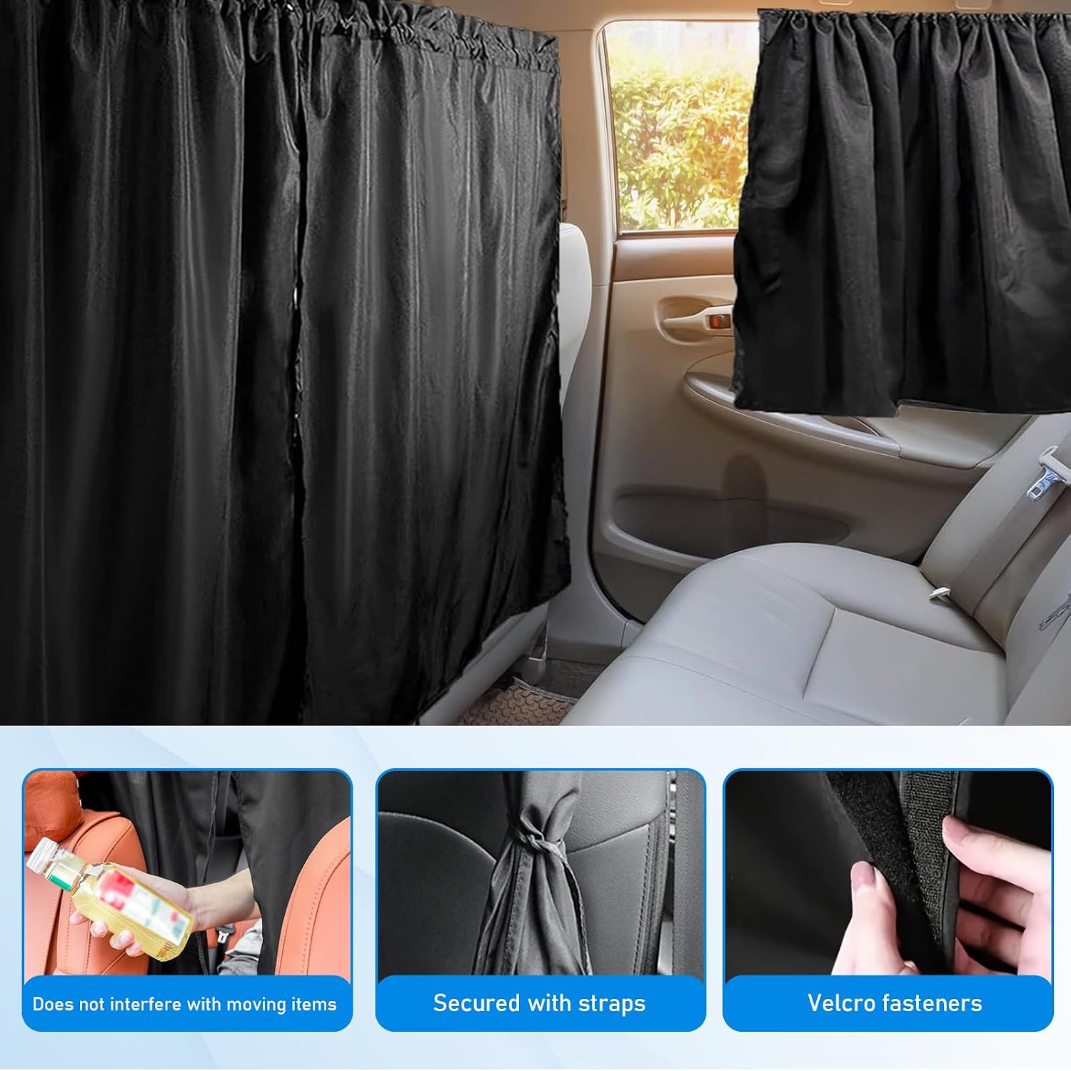 3-Piece Car Curtains for Camping - Image 4