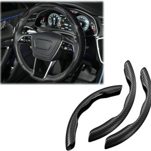 Carbon Fibre Steering Wheel Cover Set of 3