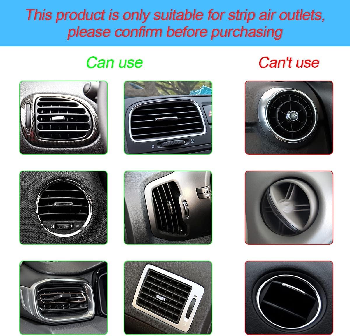 20 Piece Car Air Vent Decoration Strips - Image 4