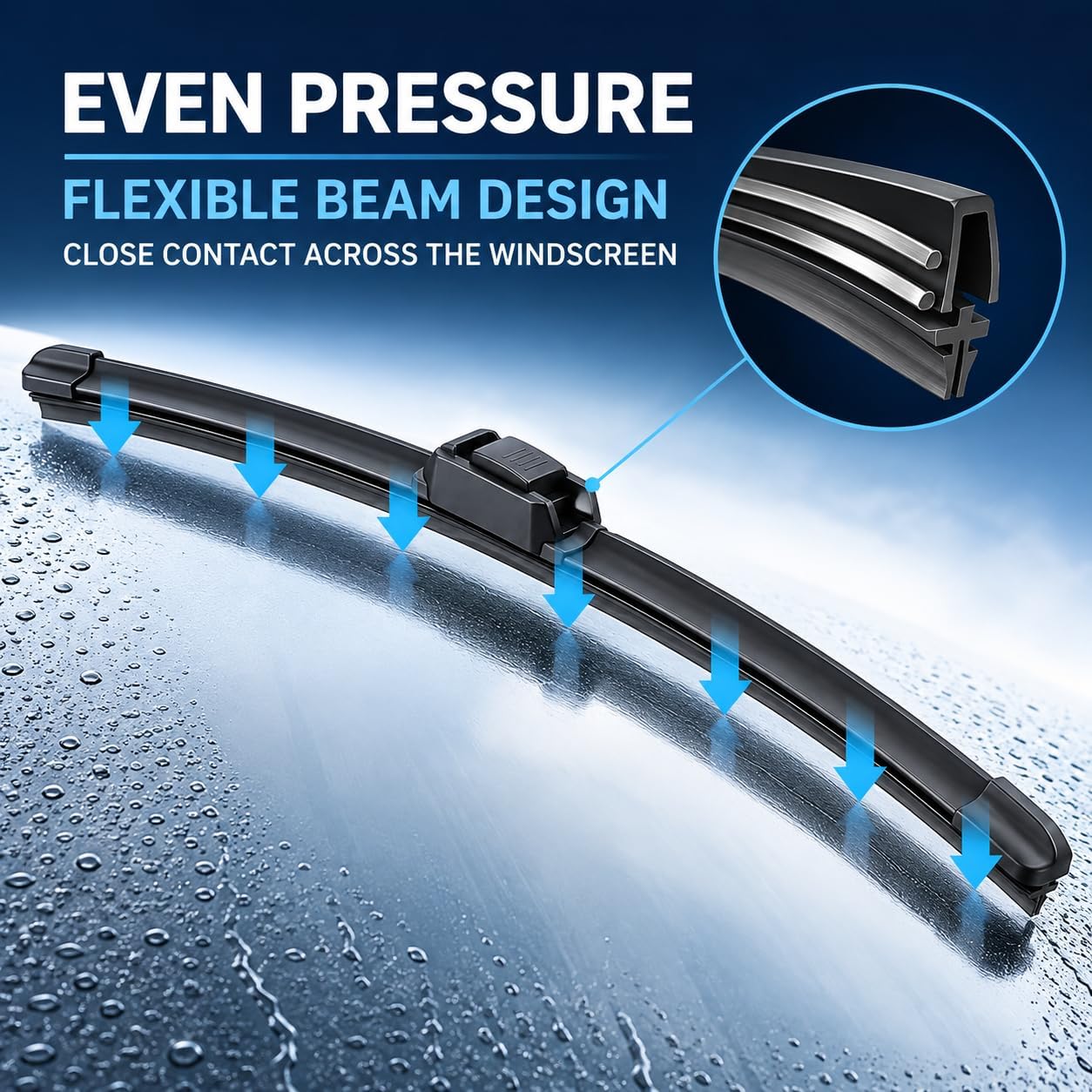 Front Windscreen Wiper Blades for Ford Fiesta Mk7 - Image 9